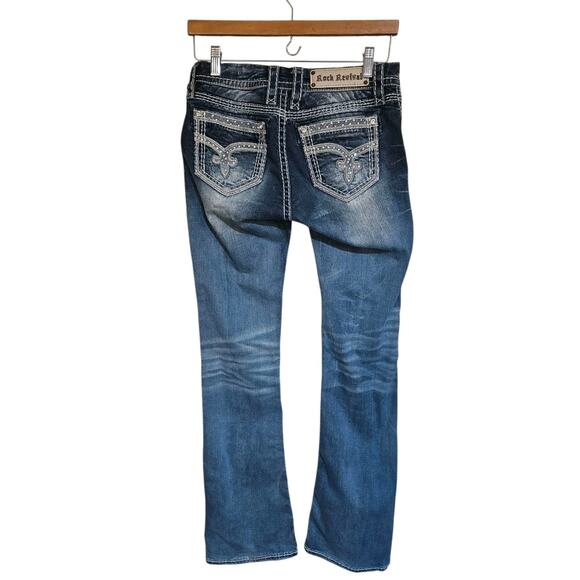 Rock Revival Sherry Mid-rise Boot Jeans Size 27 - Picture 1 of 5